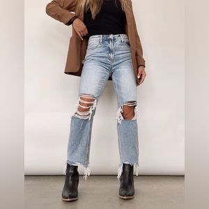 Lane 201 (vervet denim) 90s cropped jeans